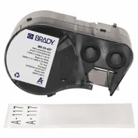 Wraparound Label: 4 in x 1 1/2 in, Vinyl, White (Matte), For 1 AWG to 500 kcmil Wire Gauge (MPN M5-33-427)