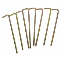 Replacement peg for canopy tents and temporary structures. Each peg measures 0.24 inches in diameter by 7 inches in length. Sold in an 8-pack for multiple anchor points. Compatible with Approved Vendor brand equipment