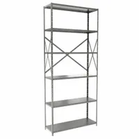 HALLOWELL Metal Shelving: Standalone, Medium-Duty, 48 in x 18 in, 84 in Overall Ht, 5 Shelves (MPN F4710-18HG)