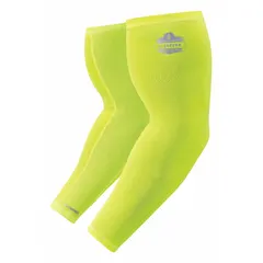 Evaporative-cooling arm sleeves that help reduce heat stress and protect against minor abrasions. Activated by moisture, the sleeves provide cooling through evaporation. Suitable for industrial environments where prolonged heat exposure occurs.