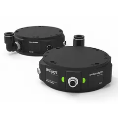 Robot-to-EOAT tool interface for automated tool changing. Supports 1 tool mount with 0° angle between tools. Operates on 24 VDC with Modbus RTU (RS-485) communication. IP54 rated. Suitable for assembly, material handling, and packaging applications.