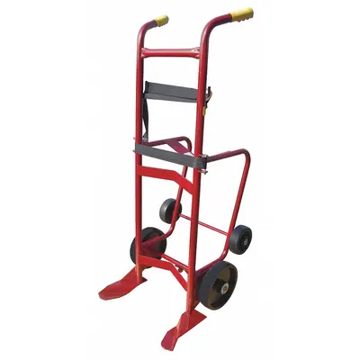 Dayton Drum Hand Truck: For 55 gal Cntnr Cap, For Steel Container Material - Ergonomic Tilt-Back Dispensing Steel-Frame Drum Hand Trucks