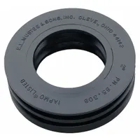 MUSTEE Drain Seal: Rubber, Unfinished, Black, 2 in Nominal Pipe Size, 4 in Overall Lg, No Hub (MPN 65.308)