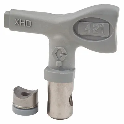 GRACO XHD421 Airless Spray Gun Tip, 0.021 in, Gray - Tips for Airless Spray Guns