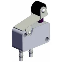 Shuttle Valve: VM1000 Series, Roller Actuator, 3 Ports, 4 mm Push-On, Bottom-Ported Body (MPN VM1010-4NU-01)