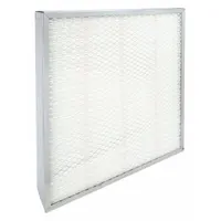 Minipleat Air Filter: 24 in x 24 in x 4 in, Fiberglass, Metal, No Header, MERV 14