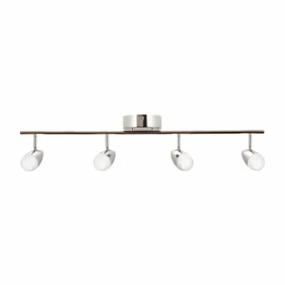 AFX INC. Fixed Rail: 29 5/8 in Lg, 1,924 lm_3,000 lm, 3000K, Polished Chrome, Frosted - Eva Series Fixed Rail Lights