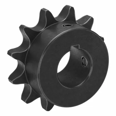 TSUBAKI Single Strand Sprocket: 60, For 3/4 in Chain Pitch, 1 1/8 in Bore Dia, 12 Teeth - Size 60 Fixed-Bore Roller Chain Sprockets