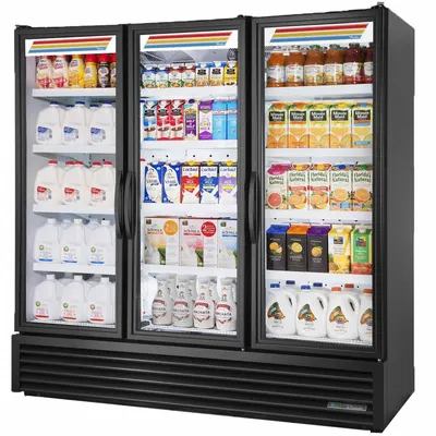 TRUE REFRIGERATION FLM-81~TSL01 3-Door Glass Door Refrigerator Merchandiser - Glass Door Refrigerator Merchandisers