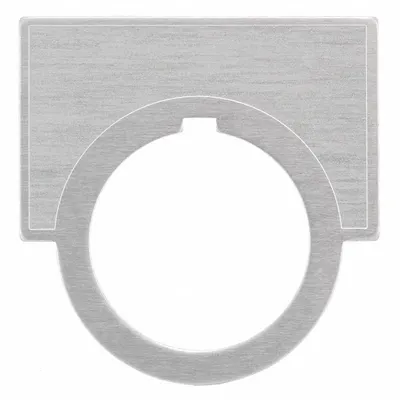 SIEMENS Legend Plate: 30 mm Panel Mounting Size, Half-Round - Push-Button Rings & Plates