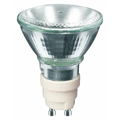 PHILIPS Bulb: Metal Halide, MR16, 2-Pin (GX10), 20 W Watt, 3000K, 1,000 lm Light Output - Multifaceted Reflector (MR) Lamps