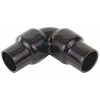 Elbow, 90 Degrees: 1/2 in Trade Size, Female to Female, 2 in Overall Lg, Steel, PVC Coated (MPN PV0500EL19)