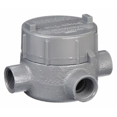 HUBBELL KILLARK GECTT-1M T Round Body Conduit Outlet Body - T Round Body - Tee Type