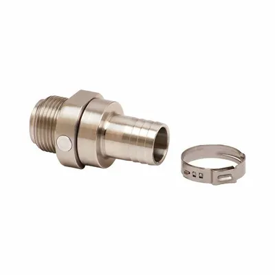 HUSKY Swivel: Swivel, 3/4 in BSPM Inlet, 3/4 in Hose Barb Discharge - Swivel Connectors for DEF