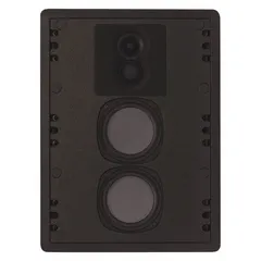 Passive indoor wall-mount speaker with 3-way design and 4 ohm impedance. Measures 14 1/4 inches wide by 19 1/4 inches high. Suitable for general indoor paging and background music applications.