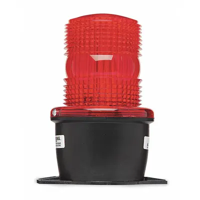 FEDERAL SIGNAL Warning Light: Red, Strobe Tube, 120V AC, 3 1/8 in Overall Dia - Wired Strobe Lights