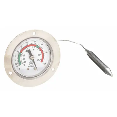 OEM NSF-Rated Panel Mount Dial Thermometer, -40°C to 15°C, ±2% Accuracy - NSF-Rated Panel Mount Dial Thermometers
