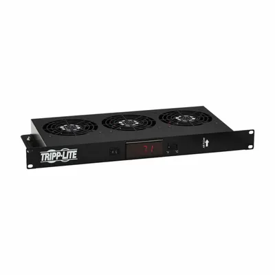 EATON TRIPP LITE Blanking Panel: 1 U, SRFAN1UTEMP, 9 1/16 in Overall Dp - Fan Kits for Server Rack Enclosures