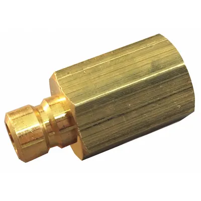 HANSEN Hydraulic Quick Connect Hose Coupling: 1/2 in Coupling Size, Brass - FLO-TEMP Series Hydraulic Quick-Connect Coupling Plugs