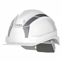 Hard Hat Label: 4 in Ht, 11 1/2 in Wd, Reflective, Reflective Sheeting, Silver (MPN 17-23004S)