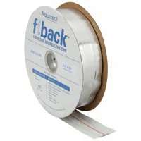 Fiberglass weld-backing tape for single-use applications. Supports the weld pool from behind to achieve full penetration and a clean root pass without grinding or back-gouging. Width: 2-1/2 inches, length: 82 feet, maximum current rating: 200 A
