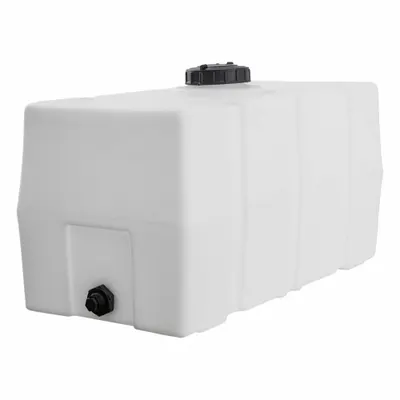 ROMOTECH Reservoir: Single Wall, Vertical, 50 gal, Closed Top, 3/16 in Wall Thick - Square Liquid Storage Tanks