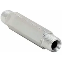 PARKER Metal Pipe Straight: Straight, Steel, 1/8 in x 1/8 in, Male NPT Threaded x Male NPT Threaded (MPN 1/8 X 4.0 FFF-S)