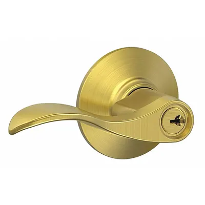 SCHLAGE F51A ACC 608 Office Lever Lockset, Brass, Oxidized Satin Brass Finish - Office Lever Locksets