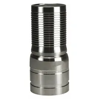 Barbed Hose Fitting: For 6 in Hose I.D., Steel x Steel, 6 in x 6 in Fitting Size, No Knurl, Straight (MPN RSTV60CS)