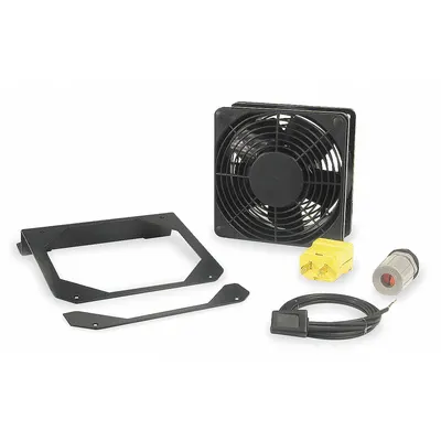 HUBBELL PREMISE WIRING Fan Kit: REKF, 1 1/2 in Overall Dp, 4 1/8 in Overall Ht - Fan Kits for Server Rack Enclosures