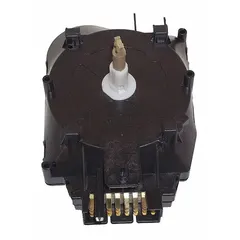 This timer controls cycle sequencing and timing for washing machines and dryers. It manages the progression of wash, rinse, spin, and dry cycles. Suitable for use in household laundry appliances.