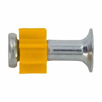 DEWALT Pin Drive Anchor: 1/2 in Overall Lg, 0.3 in Head Dia., 9/64 in Shank Dia. - Pins for Powder-Actuated Tools