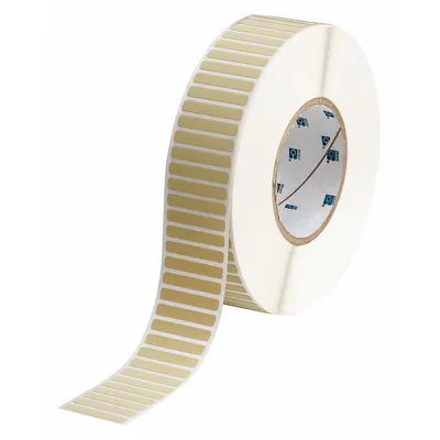 BRADY Pre-Cut Label Stock Roll: 1/4 in x 1 1/2 in, 1 45/64 in x 1/4 in, Polyimide - Brady Precut Label Rolls