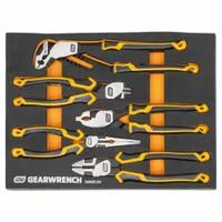 Plier Set: ESD-Safe, 5 Pliers, Std Cushion Grip, Manual, Foam Tray, 2 - 5 Pliers Range (MPN GWMSPLR01)