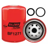 BALDWIN FILTERS Fuel Filter: Spin-On, 3 11/16 in Outside Dia, M20-1.50 Thread Size, Cellulose (MPN BF1271)