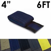Cable protector: 4 in Overall Wd, 6 ft Lg, Nylon, Blue (MPN CC-SC-4-6-BL)