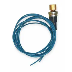 Auto reset SPST switch rated for 120V AC, with open on fall action and pressure range of 10 psi to 32 psi. Used for fan cycling in HVAC and refrigeration systems to control pressure.