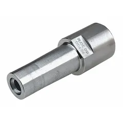 This stainless steel excavation nozzle directs a focused air stream for precision soil removal around underground utilities, pipes, cables, and roots. With a 4 1/4 in overall length, it is designed for use with the HT130 model.