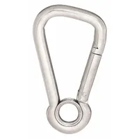 LUCKY LINE PRODUCTS Spring Snap: 1 Snaps, 230 lb Working Load Limit, Solid Gate, Stainless Steel (MPN 4FCP9)