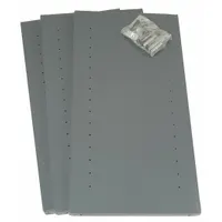 APPROVED VENDOR Shelf: 48 in Overall Wd, 12 in Overall Dp, 22 ga, Gray, 3 PK (MPN UC5250-3)