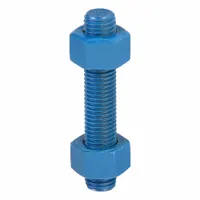 USA FASTENER Fully Threaded Stud: 3/4"-10 Thread Size, Steel, Grade B7, PTFE Coated, 4 PK (MPN B7-.75-4.25)