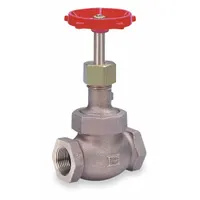 MILWAUKEE VALVE Globe Valve: For Gas/Oil/Steam/Water Media, Bronze, Z-Body, 1 1/2 in Pipe Size, NPT (MPN 572 1-1/2)