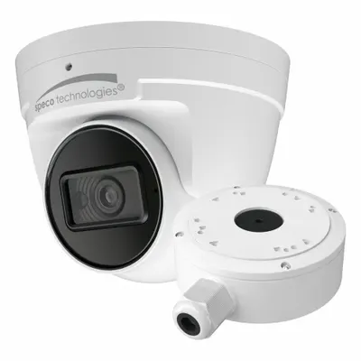 SPECO TECHNOLOGIES Camera: Turret, Fixed, 2.8 mm Max Focal Lg, 8MP, RJ45 - Varifocal Network IP Video Cameras