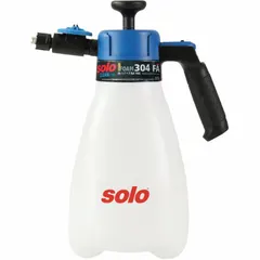 Handheld sprayer with 1/2 gal poly tank, 45 psi operating pressure, and adjustable nozzle. Delivers spray up to 20 ft. Compatible with acids. Suitable for cleaning and degreasing tasks in industrial settings.