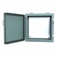 HAMMOND Electrical Enclosure: Steel, 16 in x 16 in x 6 in, NEMA 12/13, w/Panel, Solid Cover, Hinged (MPN 1418G6)