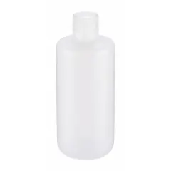 APPROVED VENDOR HDPE Narrow Mouth Round Lab Bottle, 500 mL, Natural, 28-410 mm Screw Closure