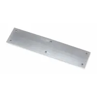 ROCKWOOD Door Push Plate: 3 in Wd, 12 in Ht, Stainless Steel (MPN 73A.32D316)