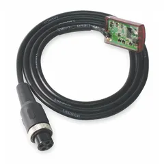 Sensor assembly for SLOAN electronic faucets, compatible with SF-2100/2150 series. Includes a 4-pin connector. Used in automatic faucet systems for touch-free operation in commercial restrooms and similar settings.