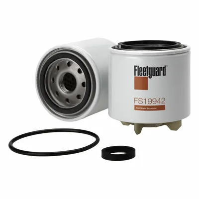 FLEETGUARD Fuel Filter: Spin-On, 93 3/16 mm Outside Dia, 1"-14 Thread Size, Diesel Fuel - Spin-On Fuel/Water Separators