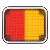 CODE 3 Perimeter Light: Emergency Vehicle Perimeter Light, Amber/Red, 9.6 W Watt, Clear, LED, IP65 (MPN 85BZRA)